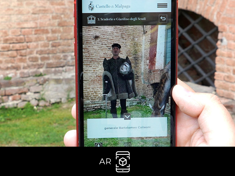 castello di malpaga esperienza realtà aumentata video 360 e portali