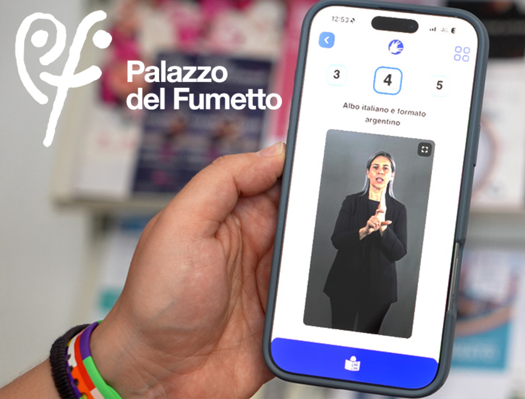Applicazione accessibile per Palazzo del Fumetto
